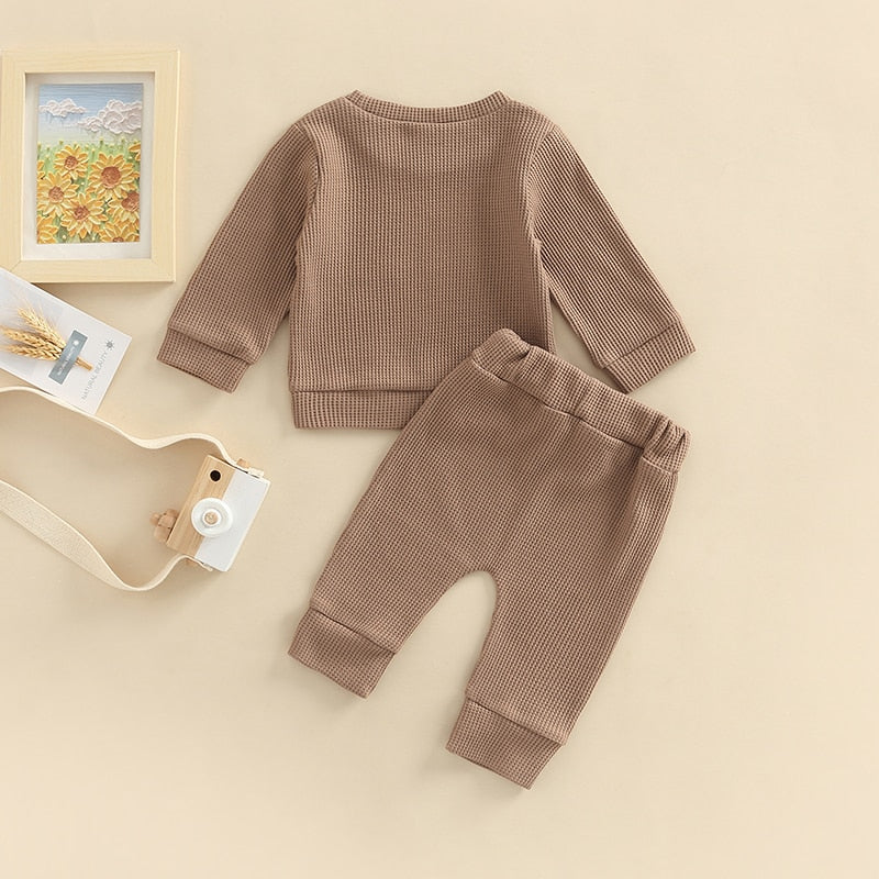 Sunny Waffle Set Brown