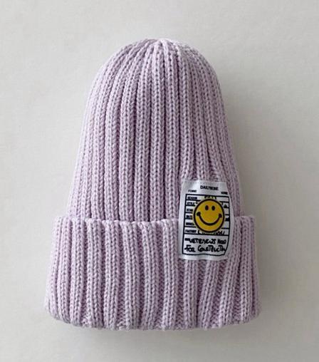 Smiley Knitted Beanie