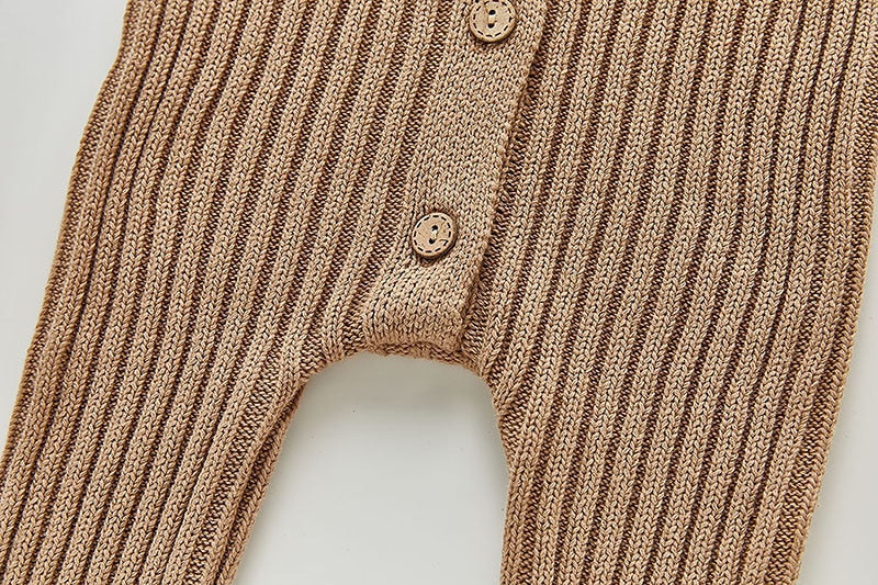 Cable Knit Jumpsuit Beige