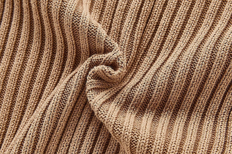 Cable Knit Jumpsuit Beige