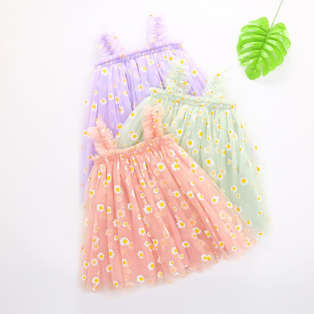 Daisy Tulle Dress Green