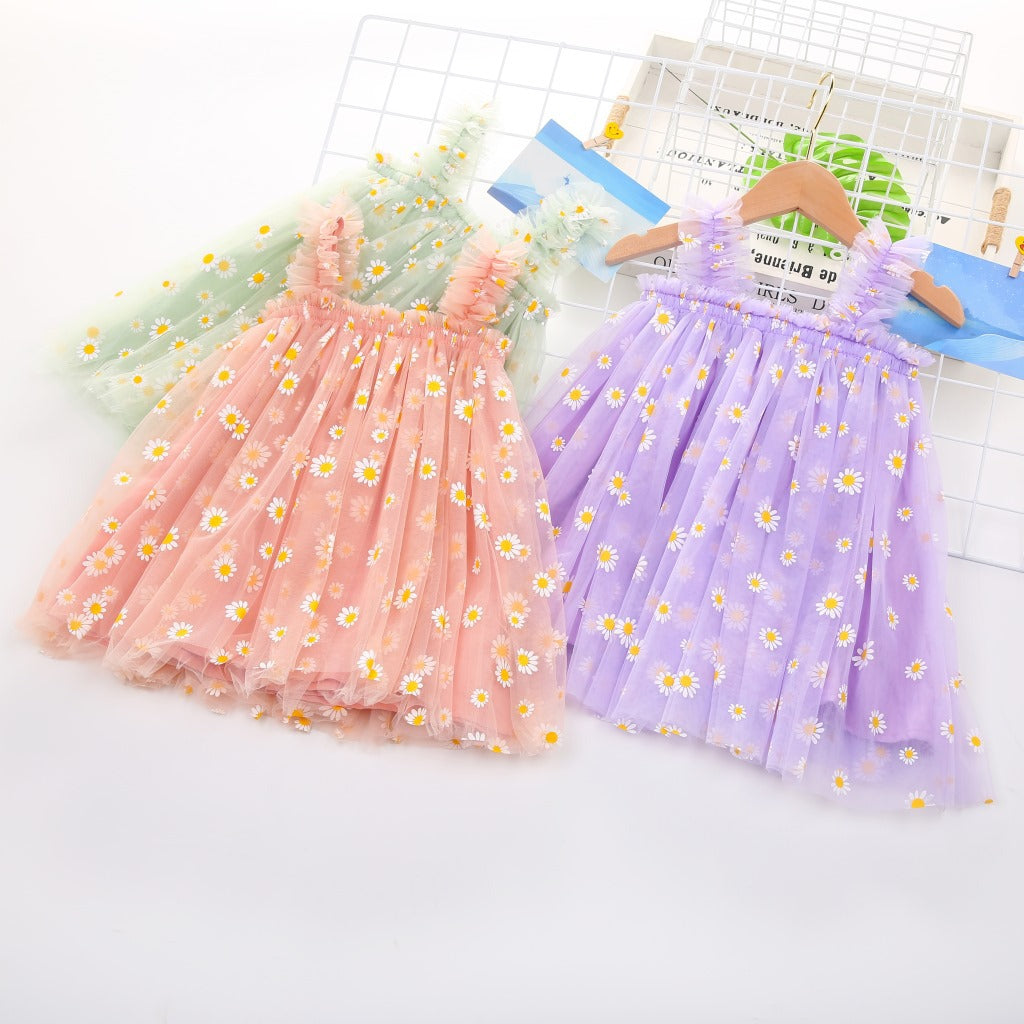 Daisy Tulle Dress Green