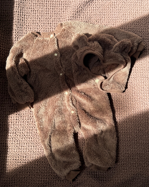 The fluffly bear onesie