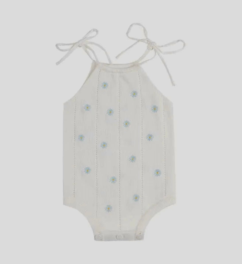 Sky Daisy Charm Romper