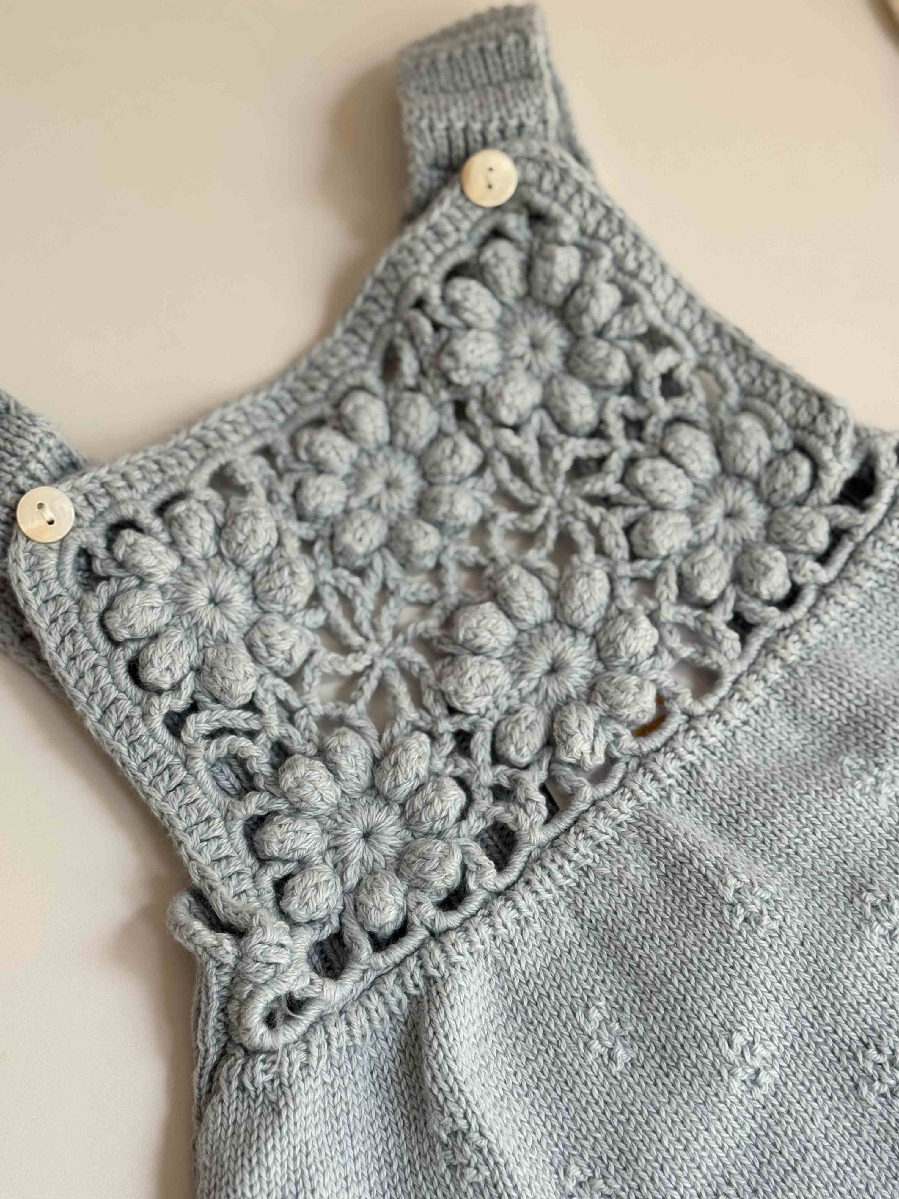 Blossom Crochet Knitted Romper