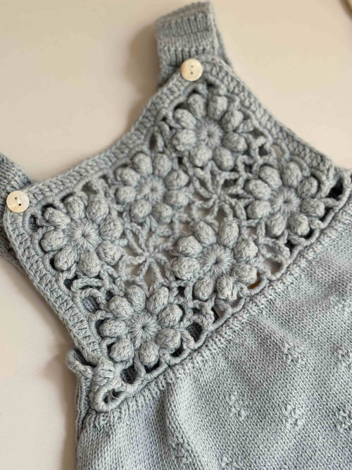 Blossom Crochet Knitted Romper