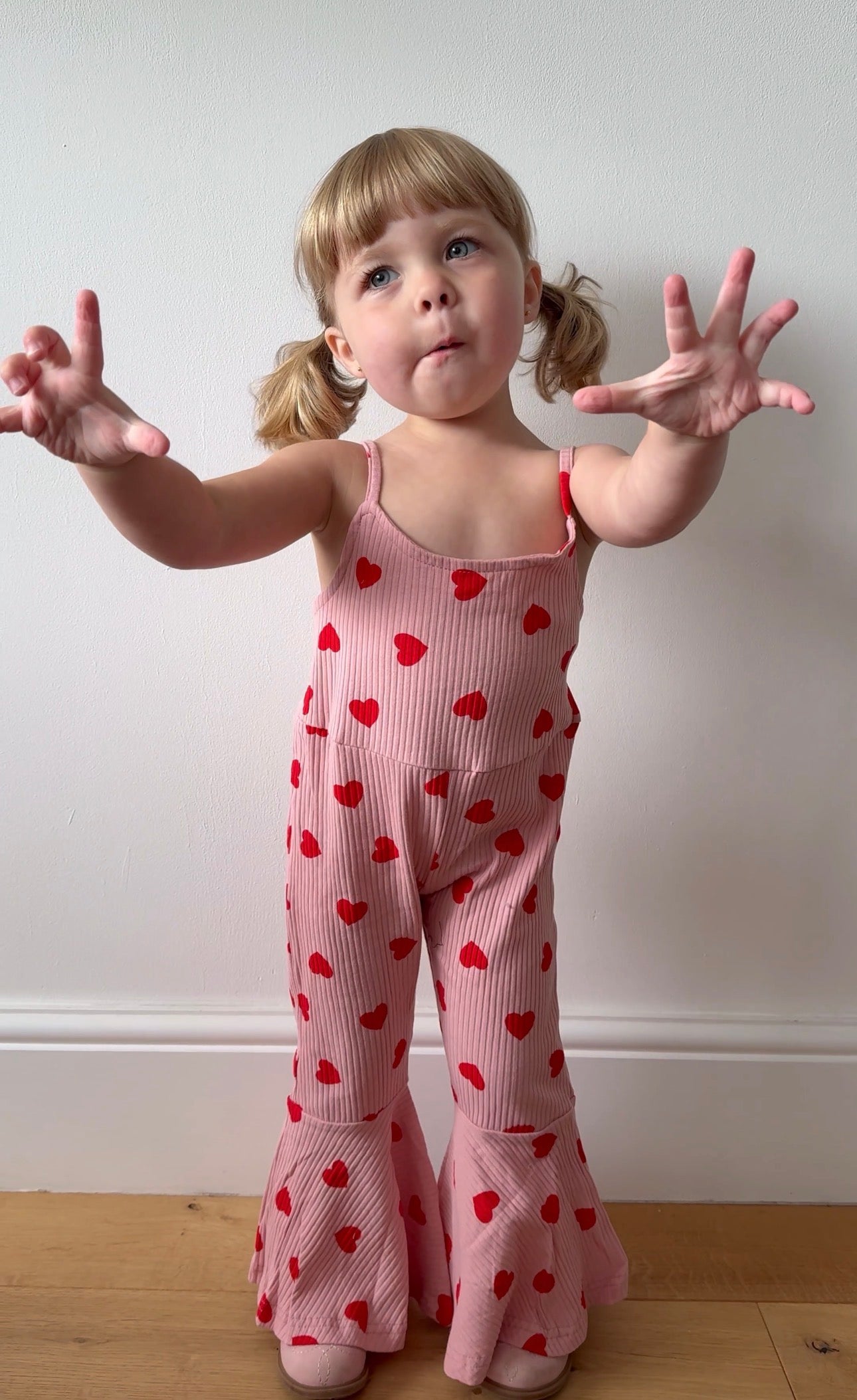 Hearts Flare Jumpsuit