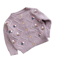 The poms cardigan