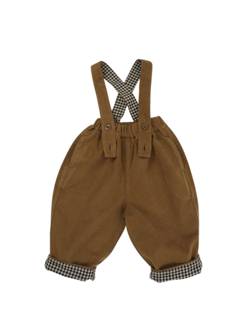 The contrast suspender trousers