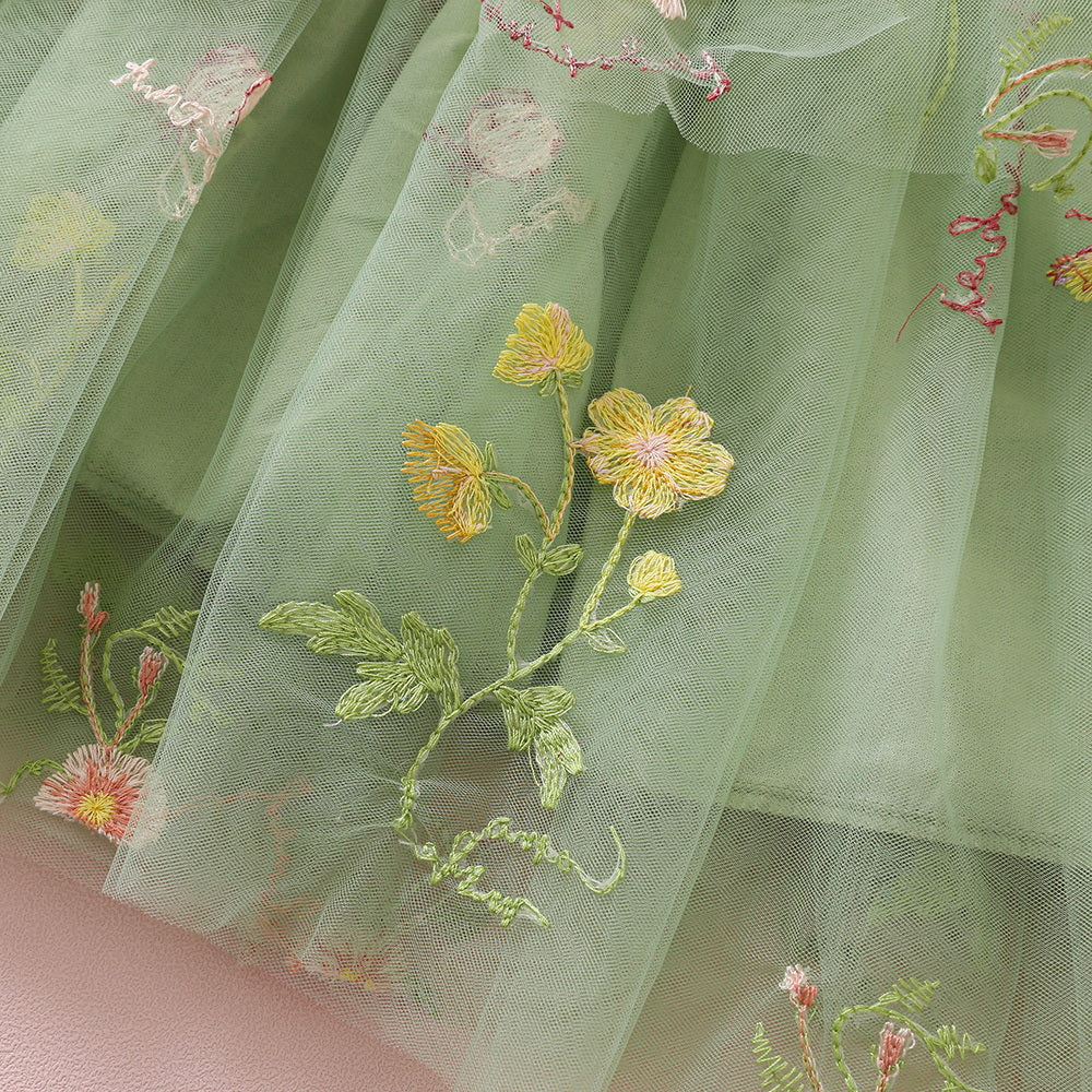 The Primavera tulle dress Sage