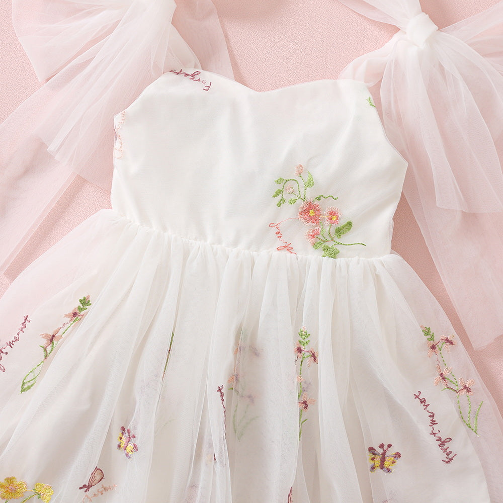 The Primavera tulle dress White