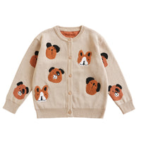 Puppies knitted cardigan