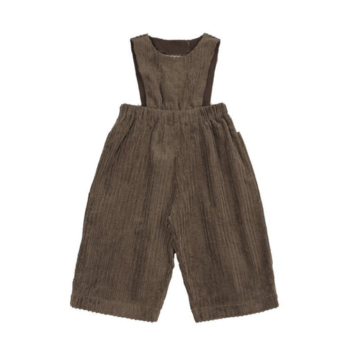 The chocolate corduroy dungarees
