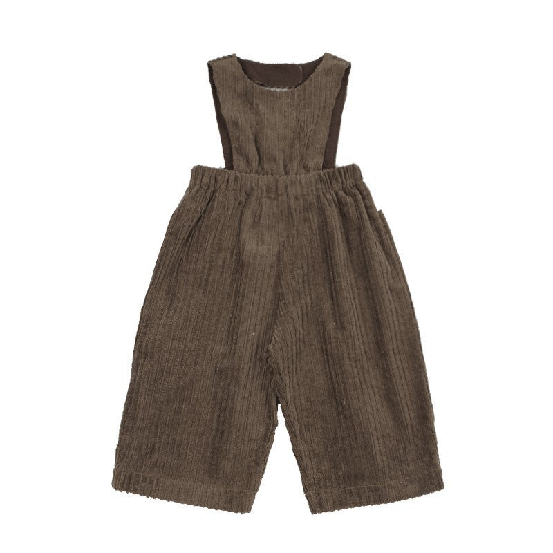 The chocolate corduroy dungarees