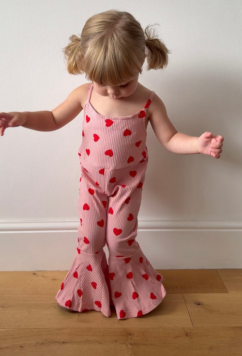 Hearts Flare Jumpsuit