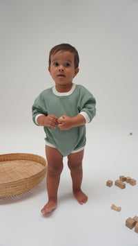 Liam Loose Waffle Romper