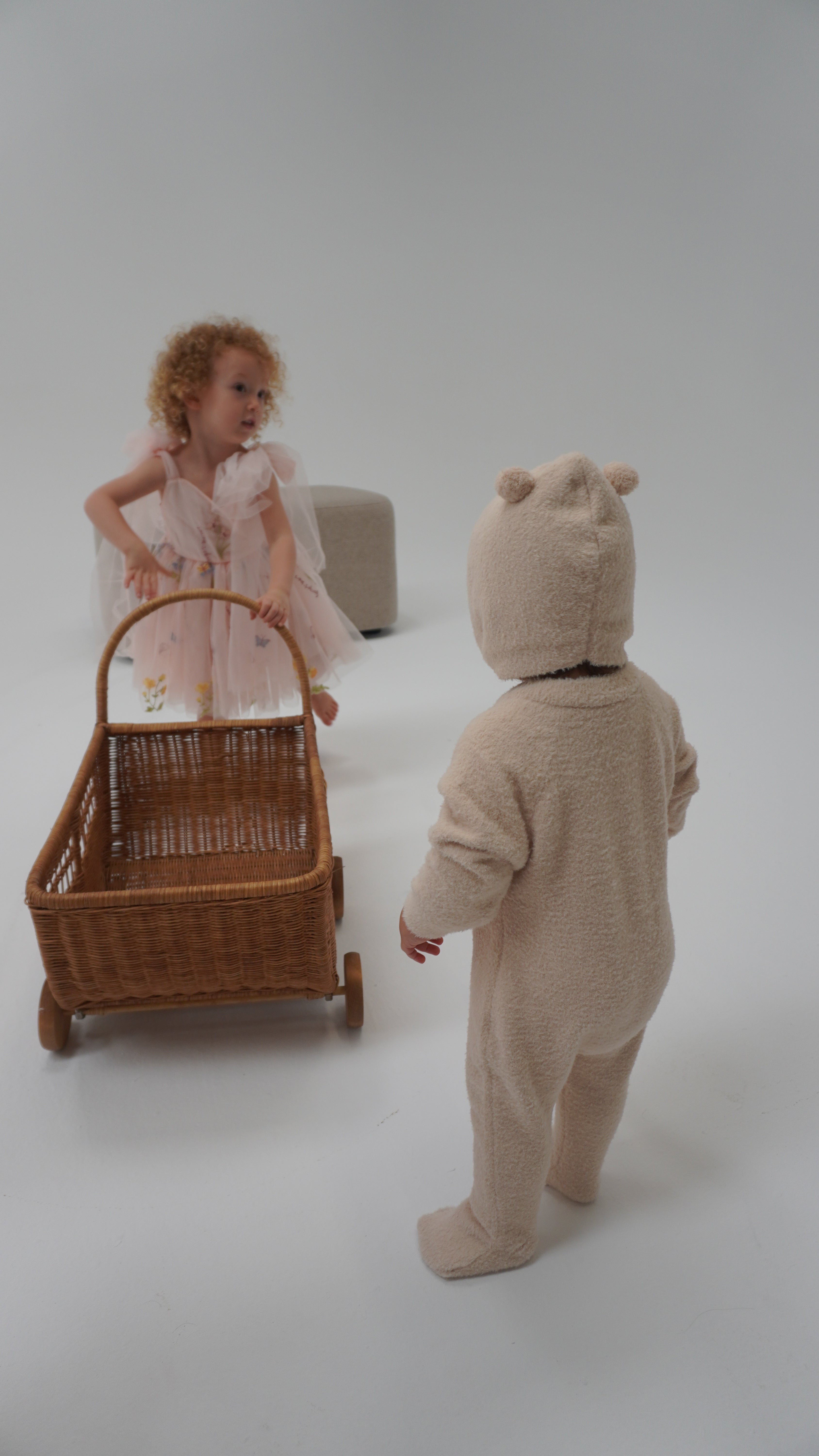 Bear Pom-Pom fluffy outfit