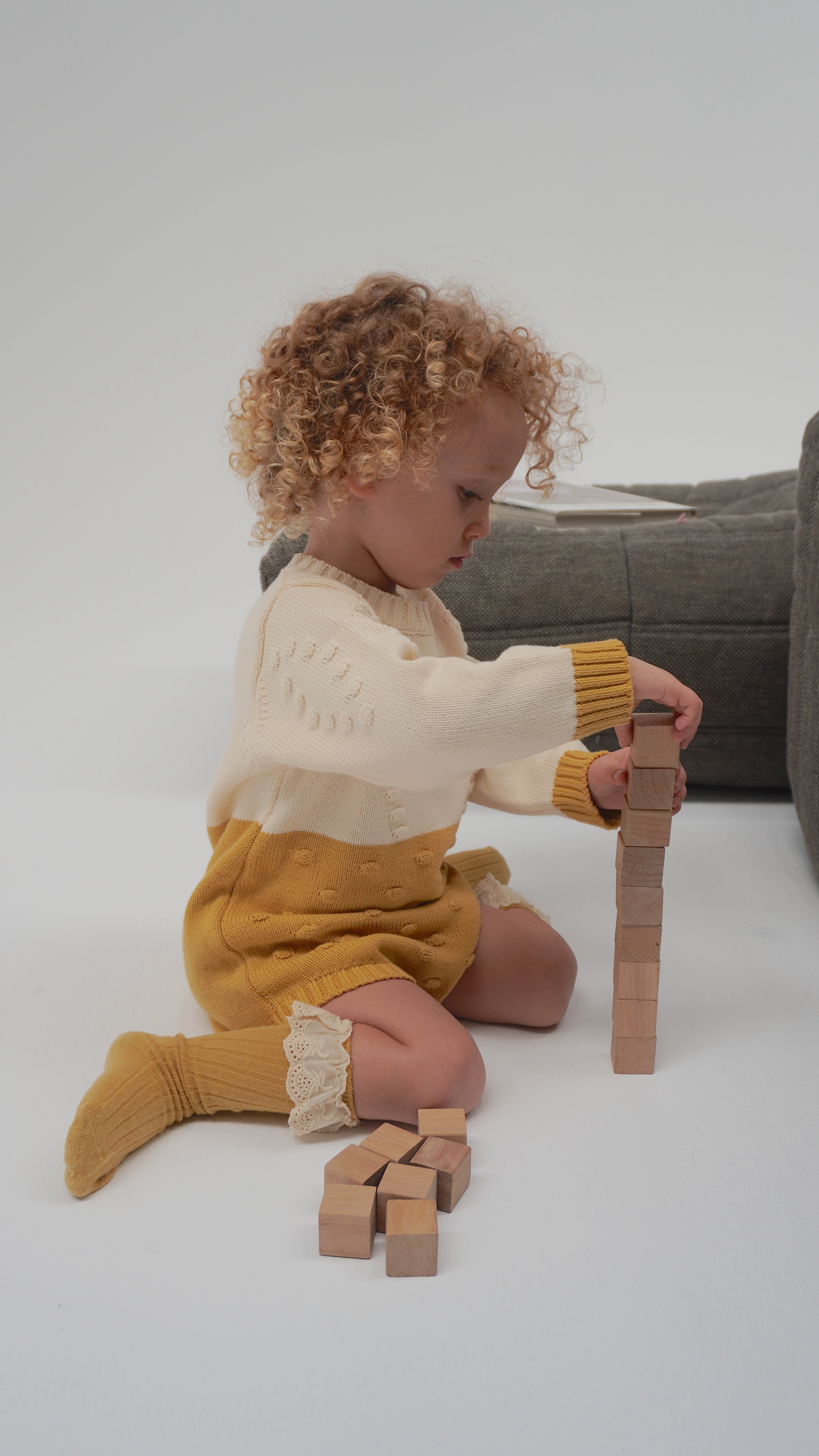 Sunflower Knitted romper