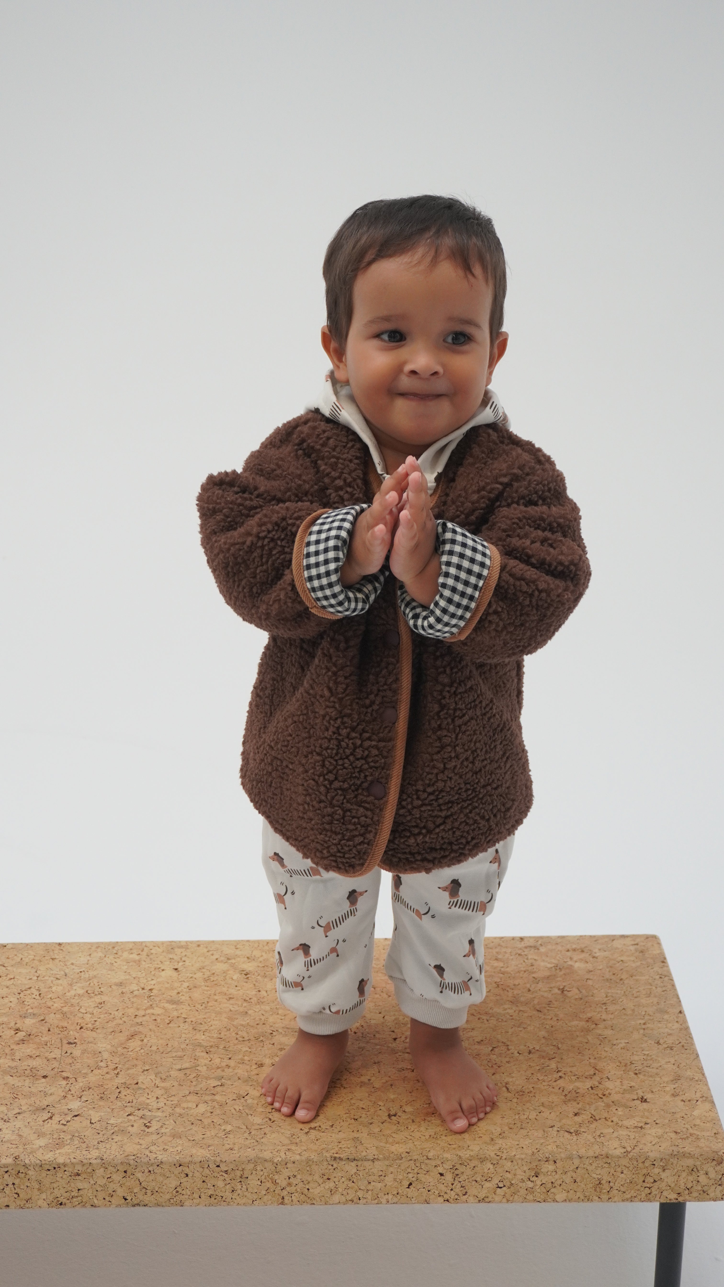Reversible Teddy Checkered Jacket