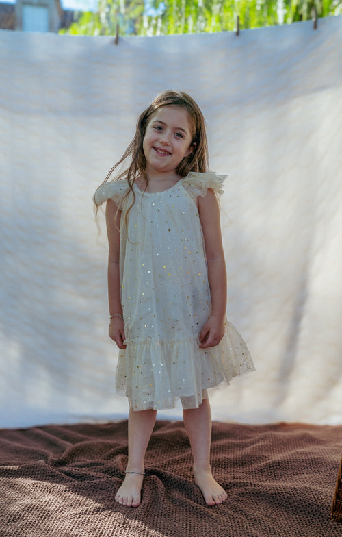 The sparkly tulle dress