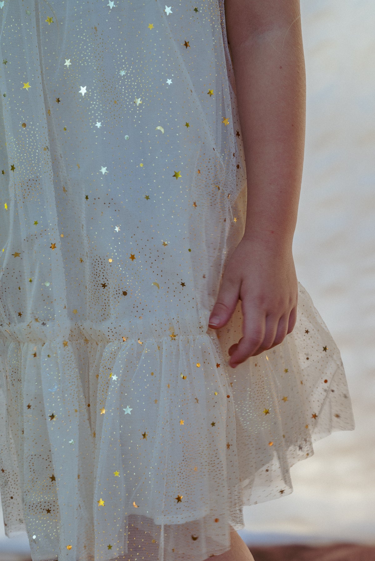 The sparkly tulle dress