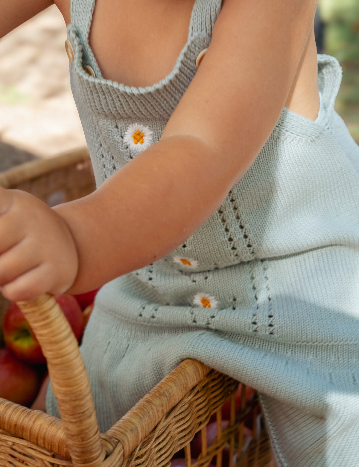 The Daisy knitted pinafore dress