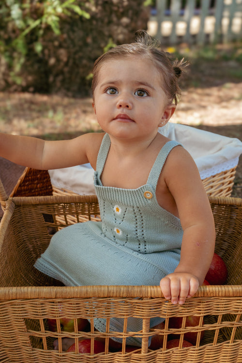 The Daisy knitted pinafore dress