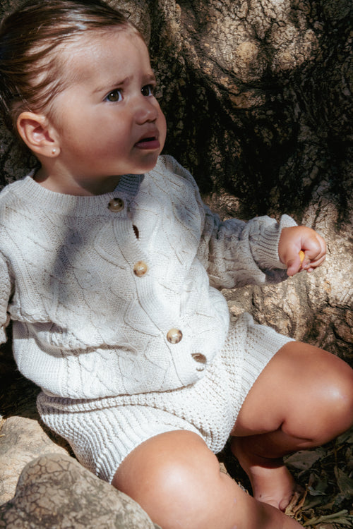 The textured knitted set