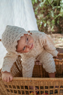 Lila Lace Knit Romper
