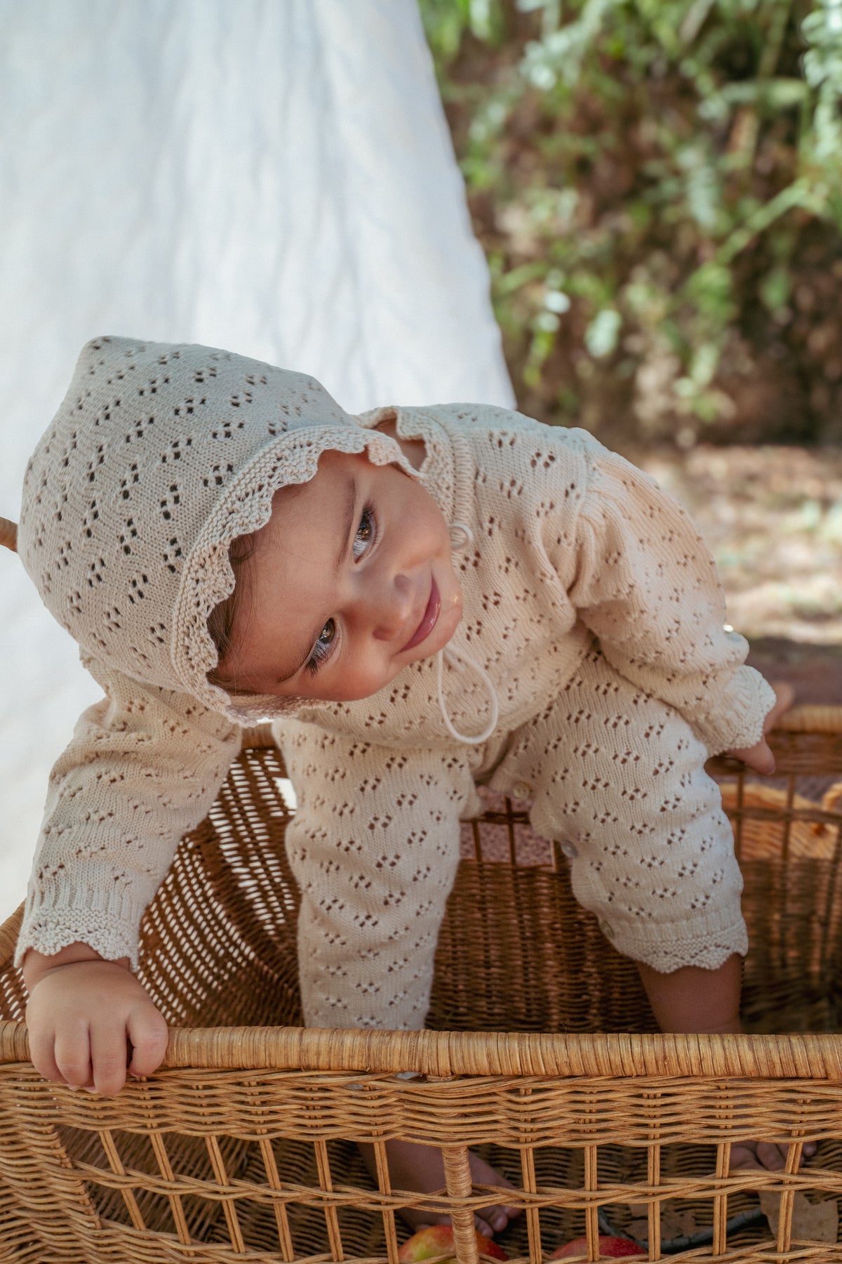 Lila Lace Knit Romper