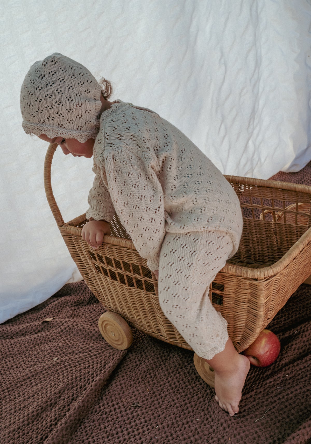 Lila Lace Knit Romper