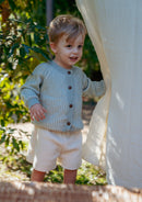 The ribbed knit cardigan