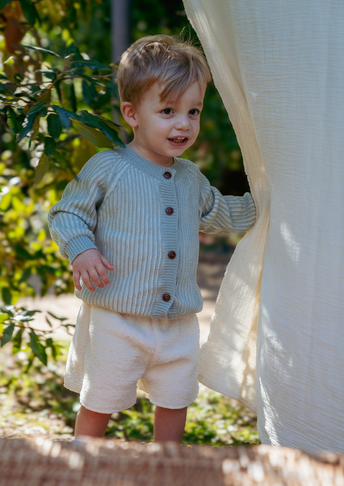 The ribbed knit cardigan