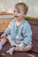 The ribbed knit cardigan