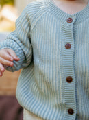 The ribbed knit cardigan
