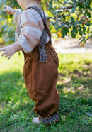 The contrast suspender trousers