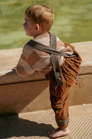 The contrast suspender trousers
