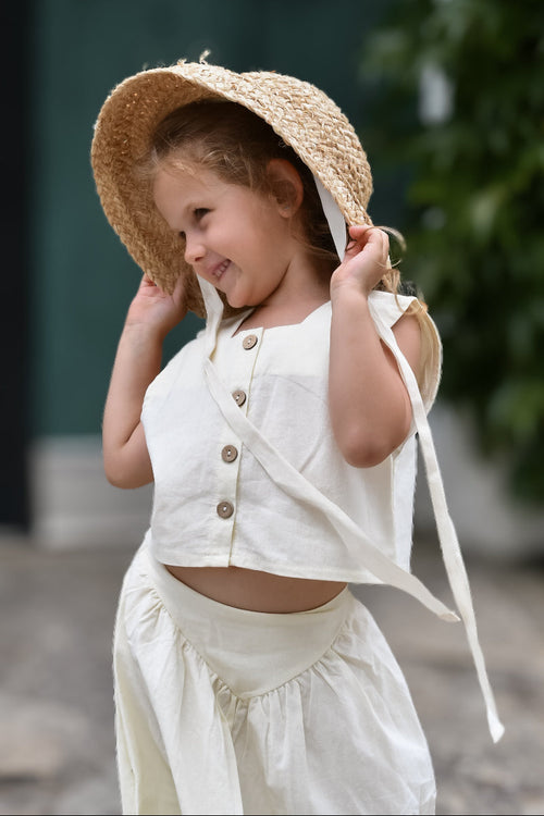 The Timeless Linen Skirt Set