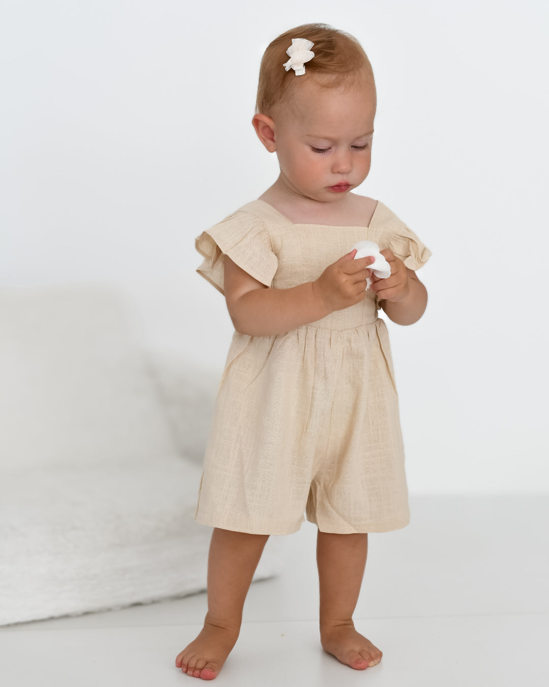 Sarah frilled summer overalls