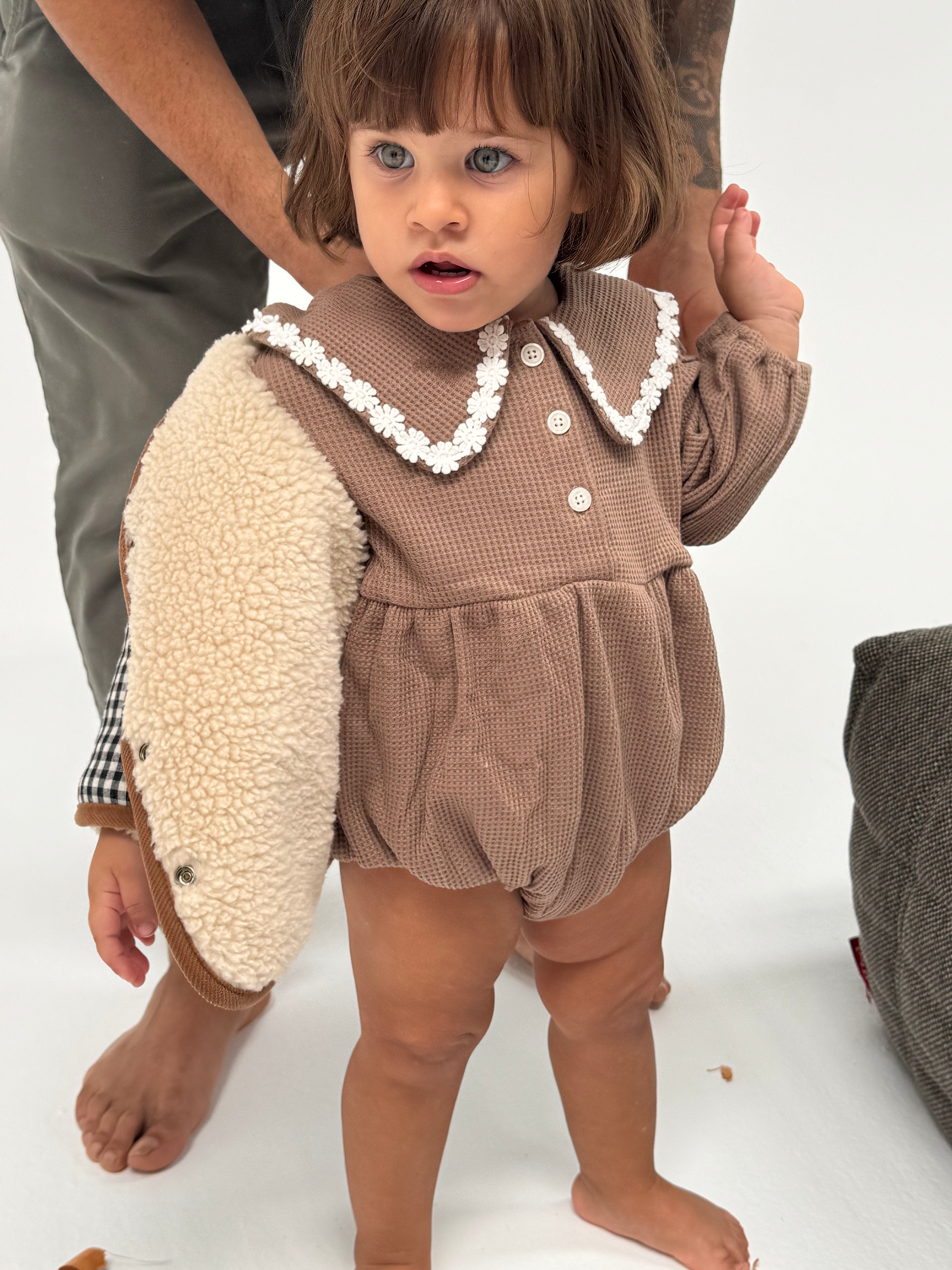 Lucia Waffle Romper