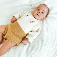 Sunflower Knitted romper