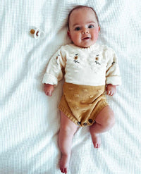 Sunflower Knitted romper