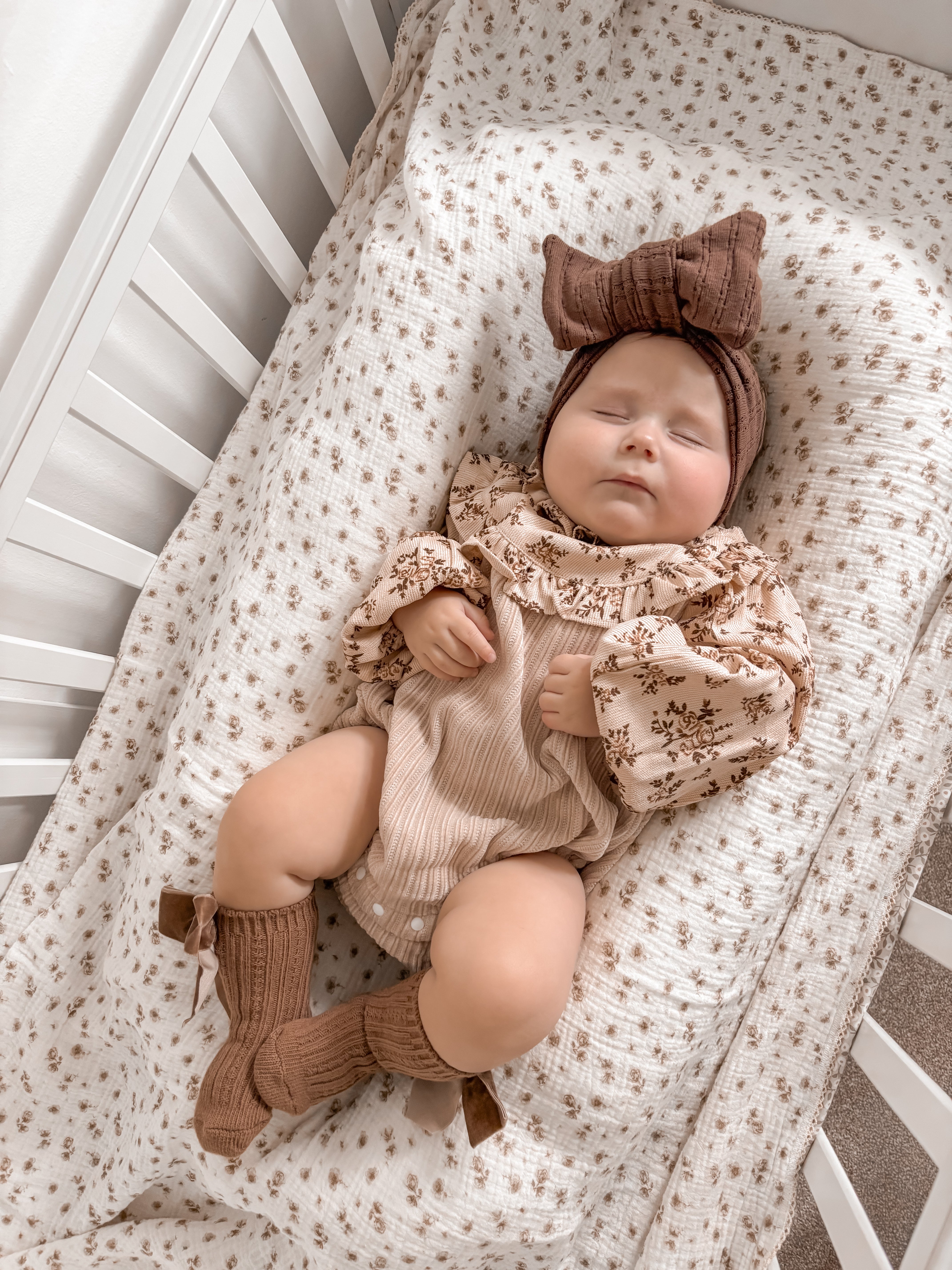 Bella High Collar Corduroy Romper