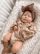 Bella High Collar Corduroy Romper