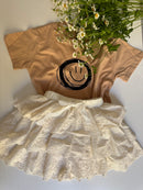 Romantic Eyelet Embroidered Skort