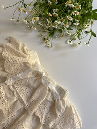 Romantic Eyelet Embroidered Skort