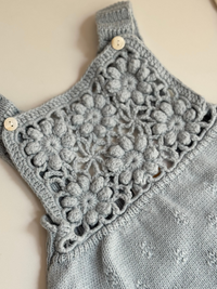 Blossom Crochet Knitted Romper