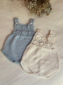 Blossom Crochet Knitted Romper