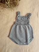 Blossom Crochet Knitted Romper
