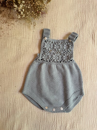 Blossom Crochet Knitted Romper